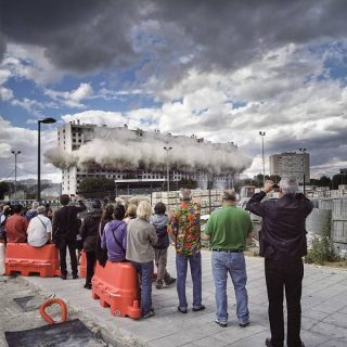 destruction de l'immeuble "Les gentianes"