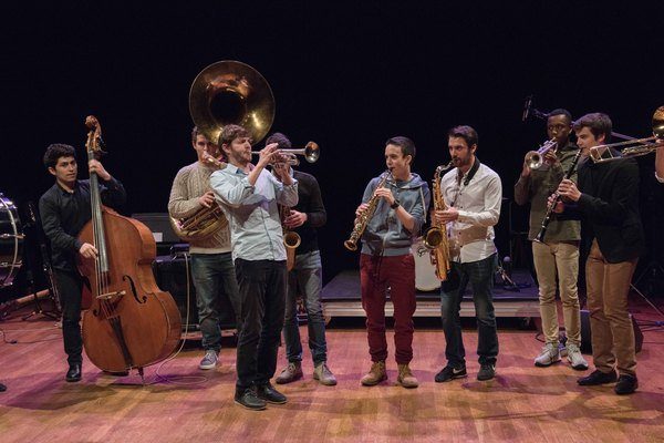 Photo de la classe de jazz du Conservatoire