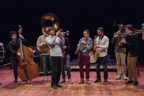 Photo de la classe de jazz du Conservatoire