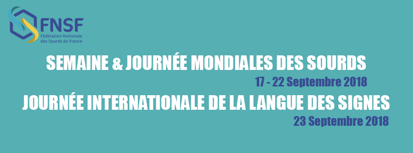 Visuel Semaine et journée mondiale des sourds