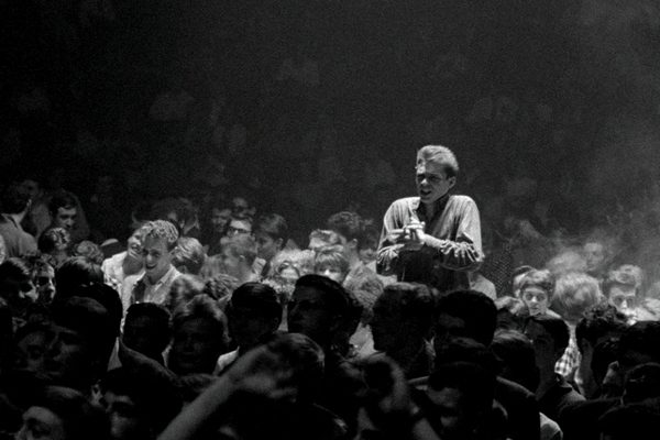 Foule lors d'un concert de rock